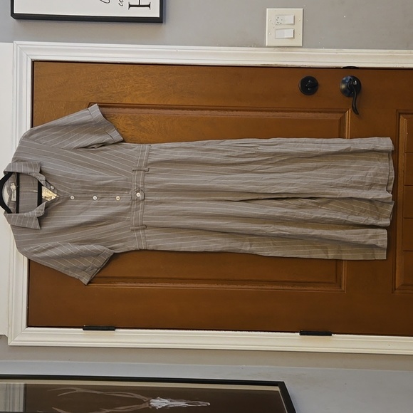 Roolee Gray White Striped Jumpsuit Size Small - Picture 1 of 4